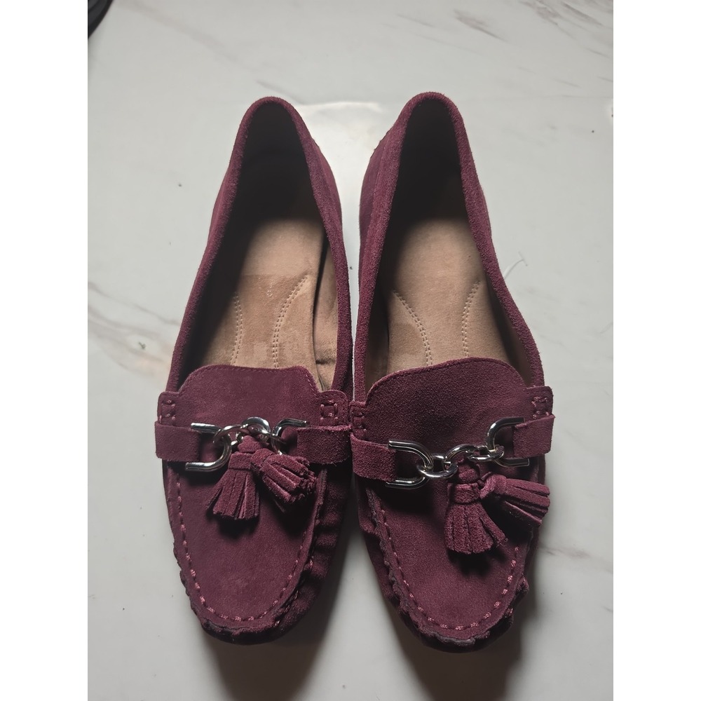 Aerosoles Loafers Women's 7 Red Leather